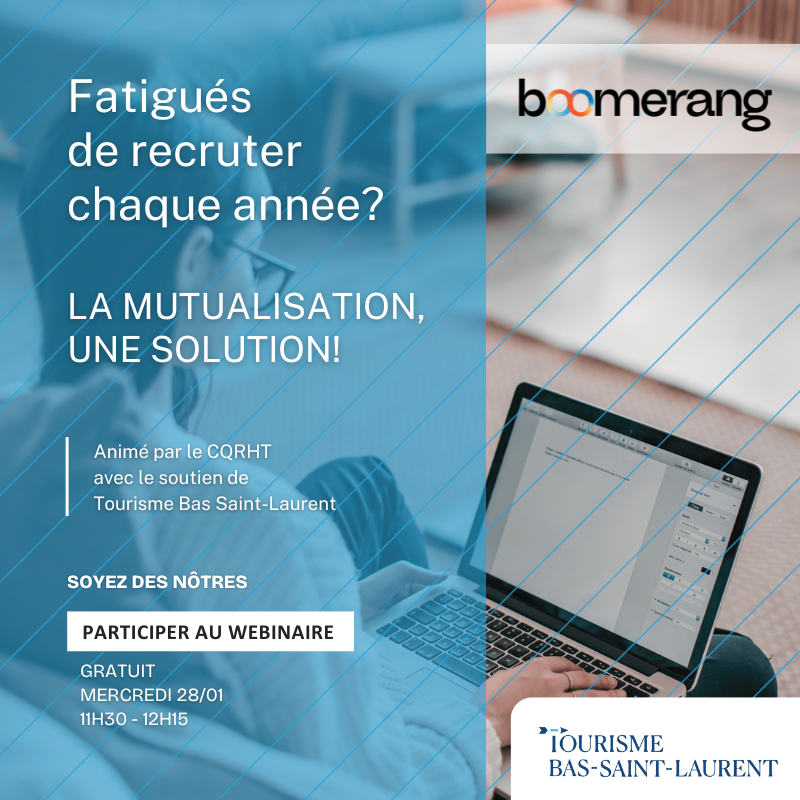Webinaire Boomerang: la mutualisation une solution