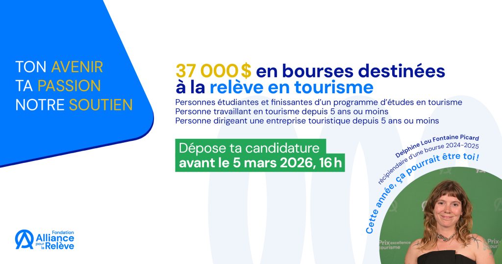 Bourses destinées à la relève en tourisme